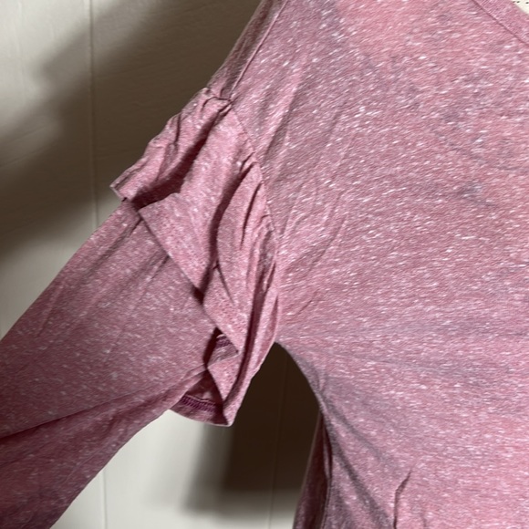 Pink Ruffle Sleeve Top - Picture 2 of 5